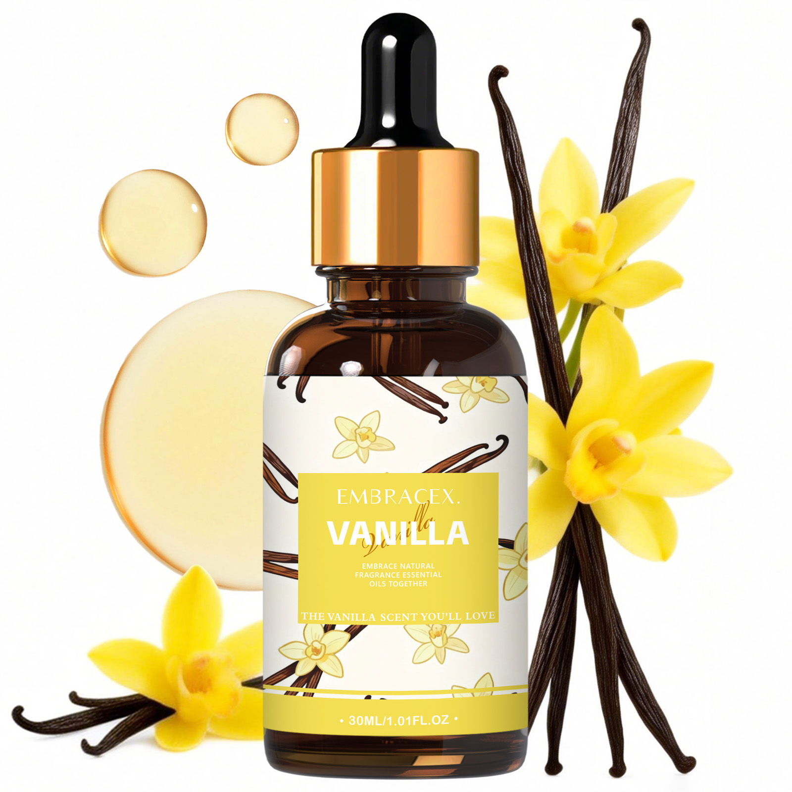 Candle Making Fragrance Oils - 30ml Olejek Eteryczny Waniliowy do Dyfuzorów,