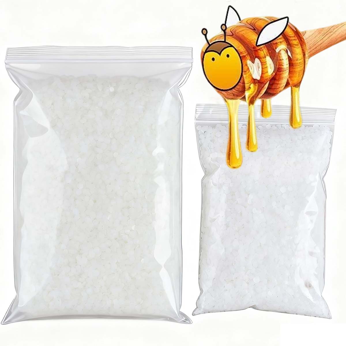 Candle Making Ingredients - 200g-1000g Biały Wosk Pszczeli Czysty Naturalny