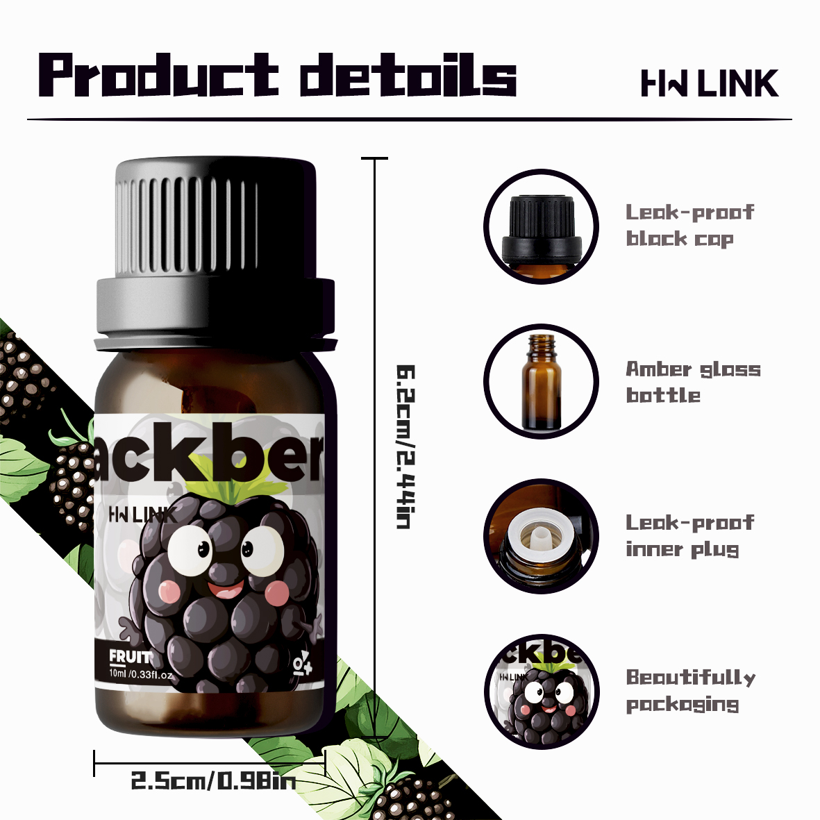 Olejek eteryczny z jeżyn 10ml, – Candle Making Fragrance Oils recenzja i cena